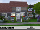 Sims 4 — Stonehouse by TammySimFan — You will feel like visiting a Granny when you walk throu the Garden und House. There