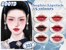 Sims 4 — 333-Sophia lipstick by asan333 — Facepaint category HQ mod compatible custom thumbnail Reuploading to any forum