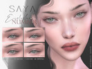 Sims 4 — SayaSims - 2D Eyelashes N1  by SayaSims — - 5 Swatches / 3 Variations - Unisex - Child to elder - Custom