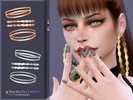 Sims 4 — The Perfect Night | Night Diva rings by sugar_owl — Aesthetic and stylish female knuckle rings. Available in