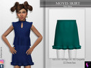 Sims 4 — Moyes Skirt by KaTPurpura — Skirt for girls, with embroidery on the edge, to go anywhere elegant. -Compatible