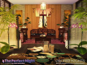 Sims 4 — The Perfect Night ORCHID NIGHTS  by dasie22 — The Perfect Night ORCHID NIGHTS is a beautiful bedroom in Asian