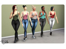 Sims 4 — High waisted ACC jeans by therran — High waisted jeans that can be found in the acc category.