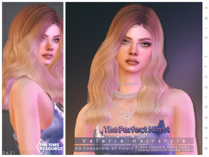 Sims 4 — The Perfect Night - Valeria Hairstyle by DarkNighTt — Valeria is a wavy alpha hairstyle for perfect nights... 60