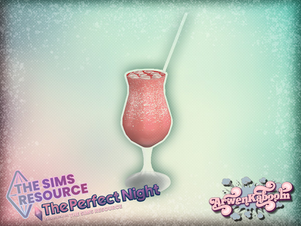 Sims 4 — The Perfect Night - Watermelon Lemonade by ArwenKaboom — Base game refreshment, no recolors. This is a static