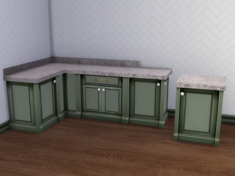 Sims 4 The Sims Resource | Country Kitchen Counter by TSR Creator