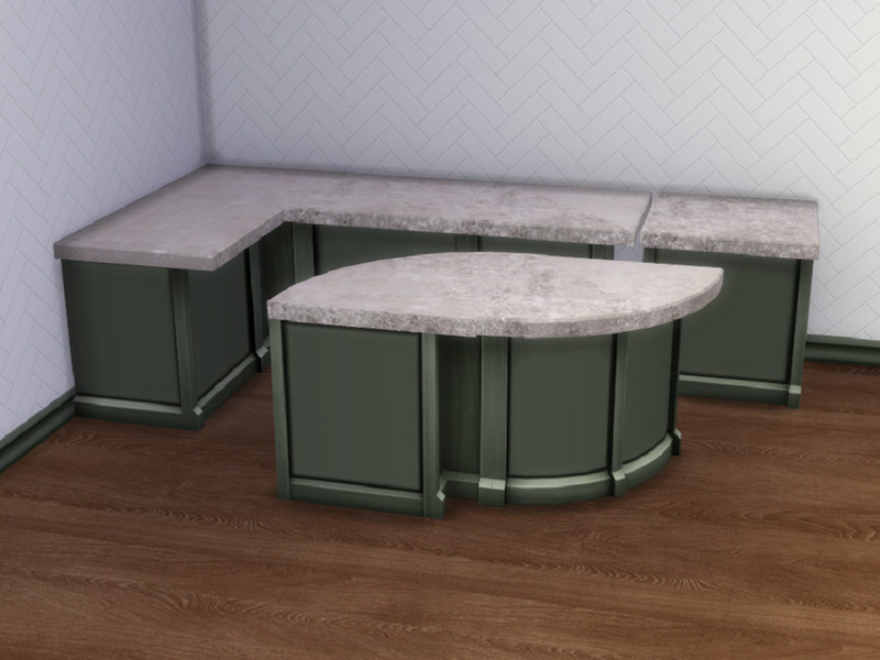 Sims 4 The Sims Resource | Country Kitchen Island Counter by TSR Creator