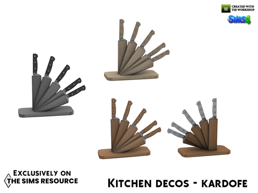 The Sims Resource - Kitchen decos_Knife set