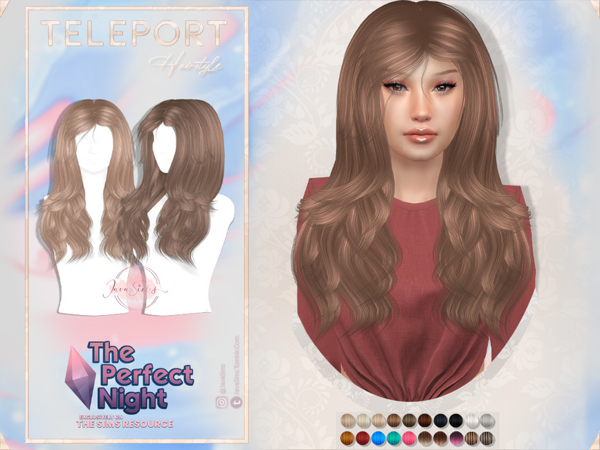 The Sims Resource - The Perfect Night- JavaSims- Teleport (Hairstyle)