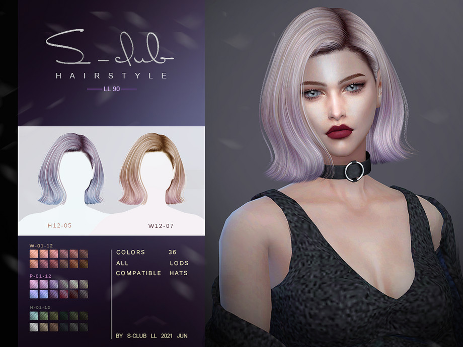 Sims 4 Short Blue Hair Download - wide 10