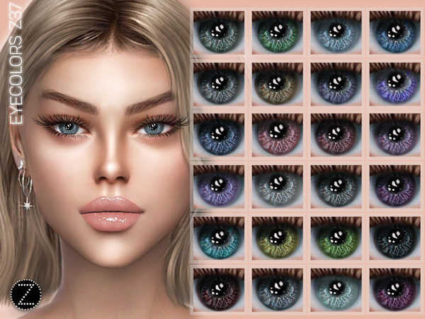 Sims 4 — EYECOLORS Z37 by ZENX — -Base Game -All Age -For Female -24 colors -Works with all of skins -Compatible with HQ