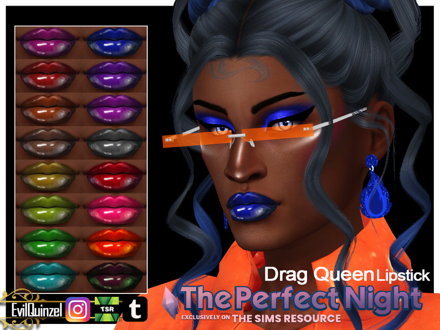 The Sims Resource The Perfect Night Drag Queen Lipstick