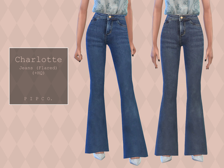 The Sims Resource Charlotte Jeans Flared