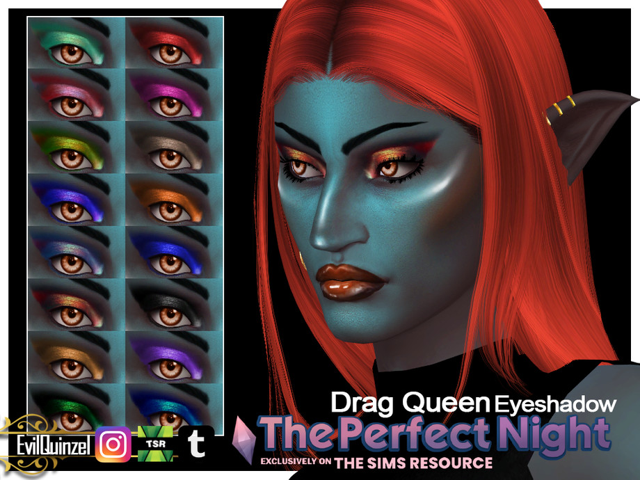 The Sims Resource The Perfect Night Drag Queen Eyeshadow