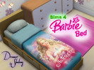 Sims 4 — Barbie Bed sheets by spencermartinez — Base game bed with 9 different swatches of Barbie movies Recolored Please