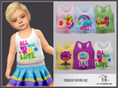 Sims 4 — Toddler TankTop RPL102 by RobertaPLobo — Toddler Girls Tank Top :: 6 swatches :: New Mesh :: All lods :: Custom