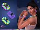 Sims 4 — The Perfect Night Glow Festival Bracelets by feyona — I created a set of glowing accessories perfect to be worn