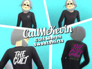 Sims 4 — CallMeKevin's Cult Collection Sweatshirts by MissNanalolita17 — CallMeKevin's Cult Collection sweatshirts, two