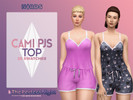 Sims 4 — The Perfect Night - Cami PJs Top by Nords — A cute pajamas tank top for female sims, that comes in 10 solid