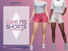 Sims 4 — The Perfect Night - Cami PJs Shorts by Nords — A cute pajamas shorts for female sims, that comes in 10 solid