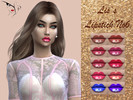 Sims 4 — Lis`s Lipstick No6 by Lis_Milan — color change available in CAS 10 colors
