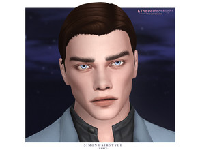 Sims 4 — The Perfect Night - Simon Hairstyle by -Merci- — New Maxis Match Hairstyle for Sims4. -For male, teen-elder.