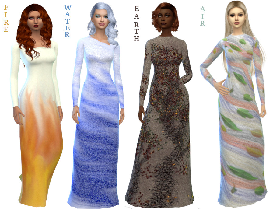 The Sims Resource - Elements Dress (Requires City Living)