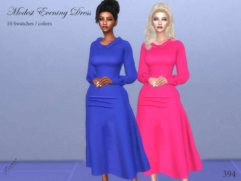 The Sims Resource Modest Evening Dress