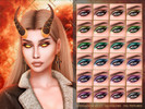 Sims 4 — JUL_HAOS [COSMETICS] [PATREON] EYESHADOW #117 by Jul_Haos — - CATEGORY: EYESHADOW - COLORS: 24 - SLIDERS