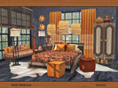 Sims 4 — Amari Bedroom by soloriya — Modern ethnic bedroom. Includes 10 objects: --bed, --pillows for bed, --functional