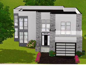 Sims 3 — The Frederick by TheSimpleSims — A modern beauty! Complete with 3 bedrooms, 3 bathrooms, and two living spaces!