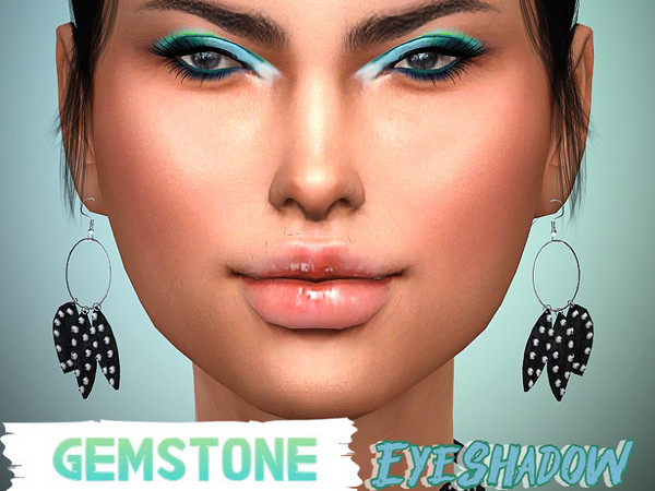 Sims 4 — Gemstone Eyeshadow by DankHemptress — CAS Standalone Custom Thumbnail Ten Color Variations