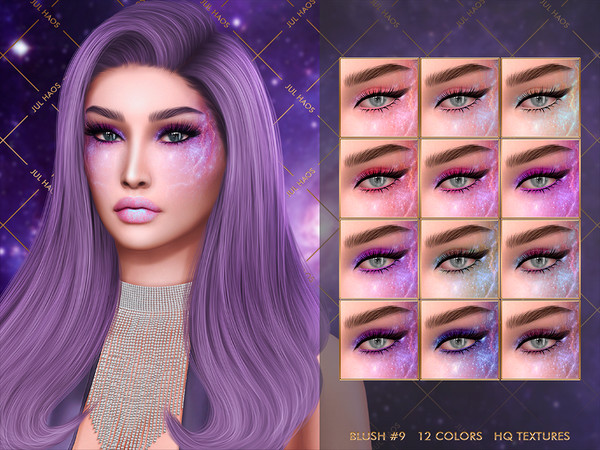 Sims 4 — [PATREON] BLUSH #9 by Jul_Haos — - CATEGORY: BLUSH - COLORS: 12 - SLIDERS COMPATIBLE - GENDER - FEMALE - HQ