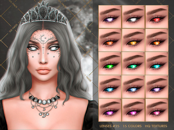 Sims 4 — [PATREON] LENSES #25 by Jul_Haos — - CATEGORY: CUSTOM MAKEUP - COLORS: 15 - SLIDERS COMPATIBLE - HQ TEXTURES -