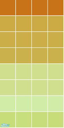 Sims 2 — Clash Tile Set - Green Wall by s00z — 