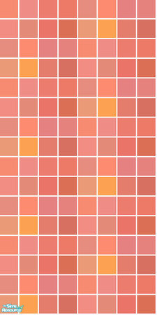 Sims 2 — Bouquet Tile Set - Red Wall by s00z — 