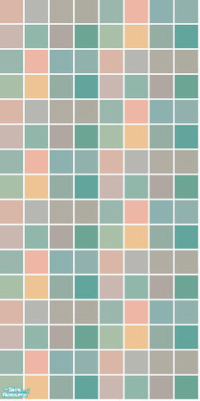 Sims 2 — Bouquet Tile Set - Green Wall by s00z — 