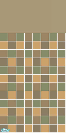 Sims 2 — Autumn Tile & Lino Set - Green Wall by s00z — 