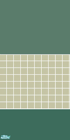 Sims 2 — Wing Tile & Lino Set - Teal Wall by s00z — 