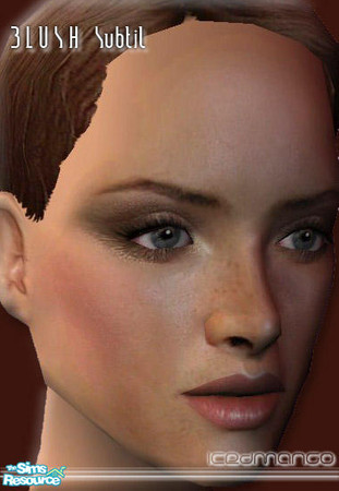 Sims 2 — Blush Subtil I by IcedMango — realistic Skin texture on cheek and forehead