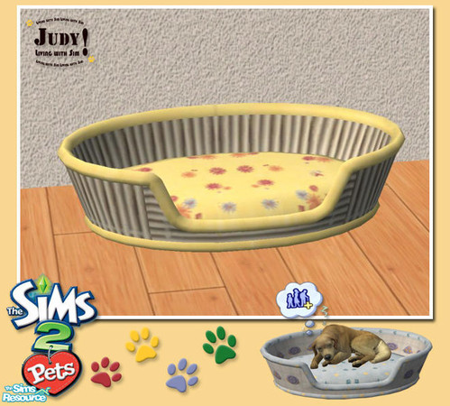 Sims 2 — Judy Pet Basket Recolor 05 by judyhugsnoopy — Pet Basket Bed with soft and light color, you pet will like it :D