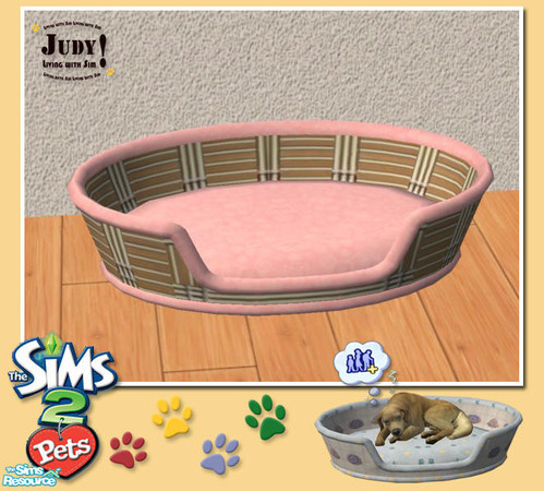 Sims 2 — Judy Pet Basket Recolor 04 by judyhugsnoopy — Pet Basket Bed with soft and light color, you pet will like it :D