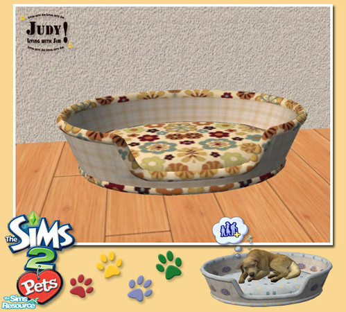 Sims 2 — Judy Pet Basket Recolor 03 by judyhugsnoopy — Pet Basket Bed with soft and light color, you pet will like it :D