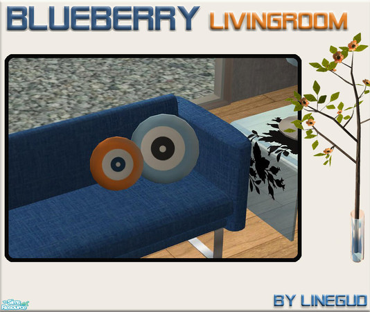 Sims 2 — Blueberry livingroom - Pillows by linegud — This set is a recolor set of my Blackberry living room set, so those
