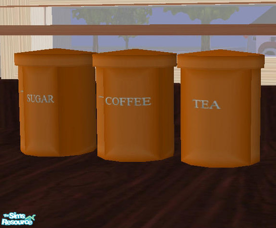 Sims 2 — Sunrise Kitchen - cannisters by Cloisonne — 