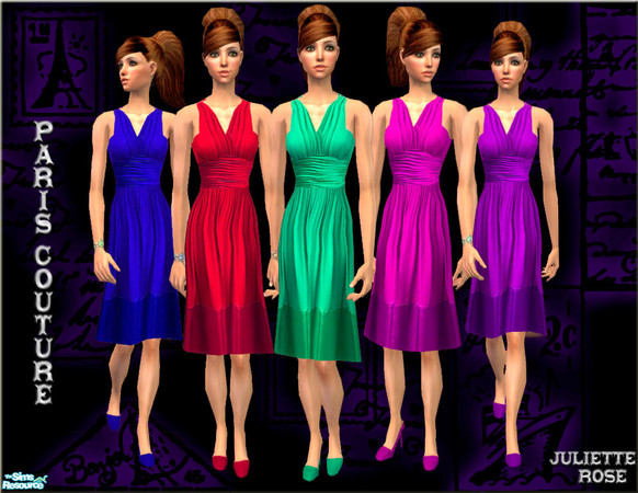 Sims 2 — Paris Couture by JulietteRose — Mesh can be found at Sim Chic under: TS2 Freebies-Female Adult/Young Adult