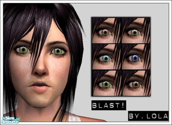 Sims 2 — Blast! by Lola — Six Deep, Mystyical Eyecolours, In Various Shades, 2 Blue, 1 Green, & 3 Brown