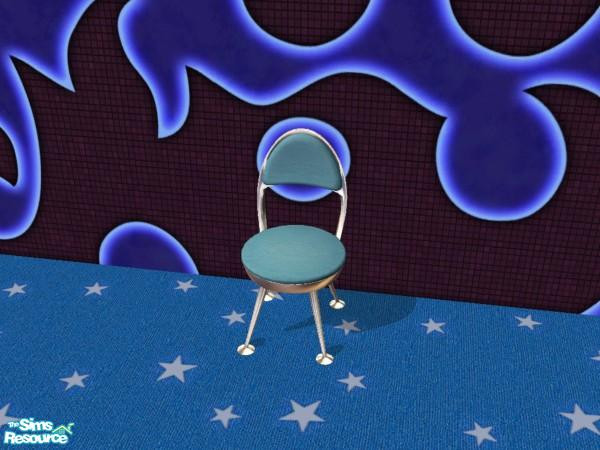 Sims 2 — Nuclear Family Dining Chair by dddrake — Teal
