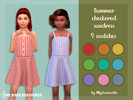 Sims 4 — Summer checkered sundress by MysteriousOo — Summer checkered sundress for kids in 9 colors 9 Swatches; Base Game