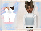Sims 4 — JavaSims- Serendipity (Child Hairstyle) by JavaSims — -Female -Child Only -77 Color's -New Mesh! -Hat